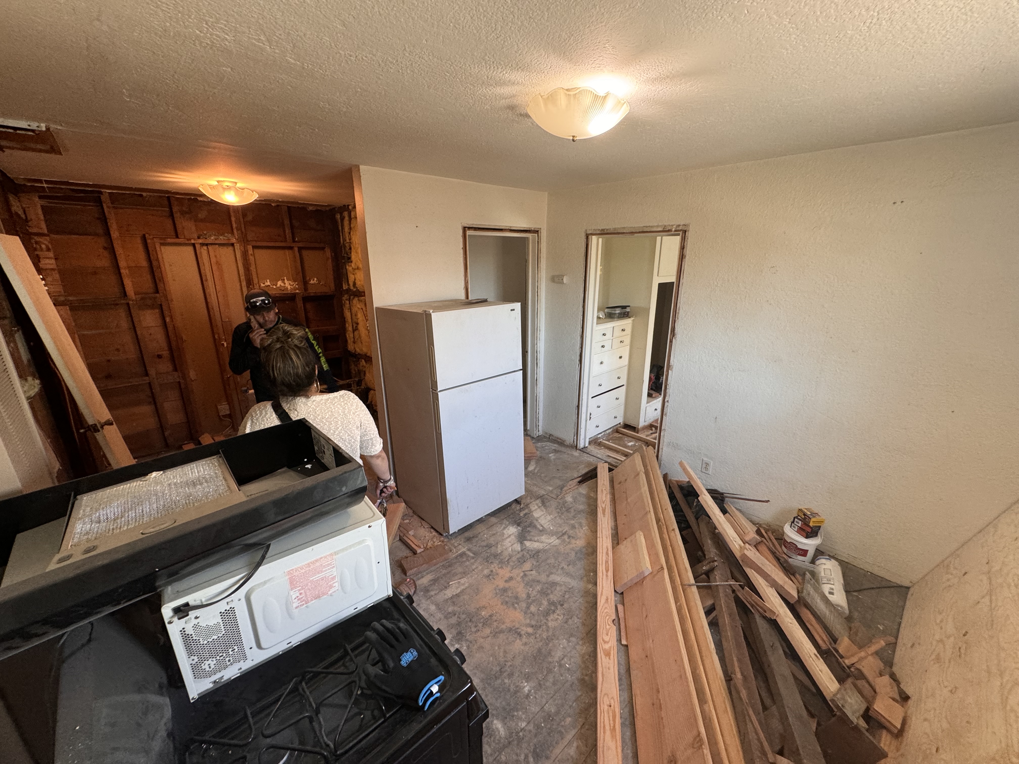 Interior work in progress