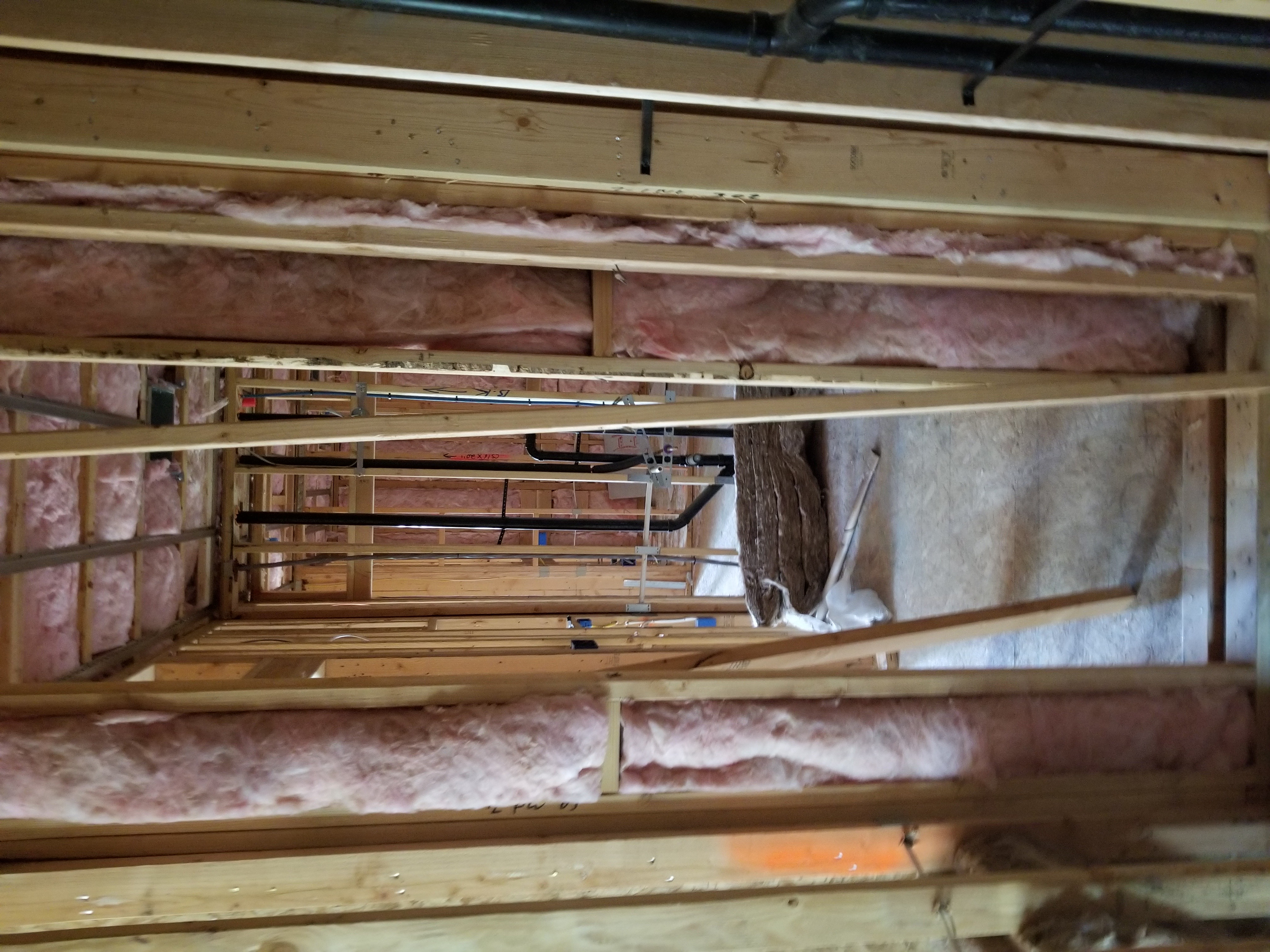 Commercial small structure framing parking lot