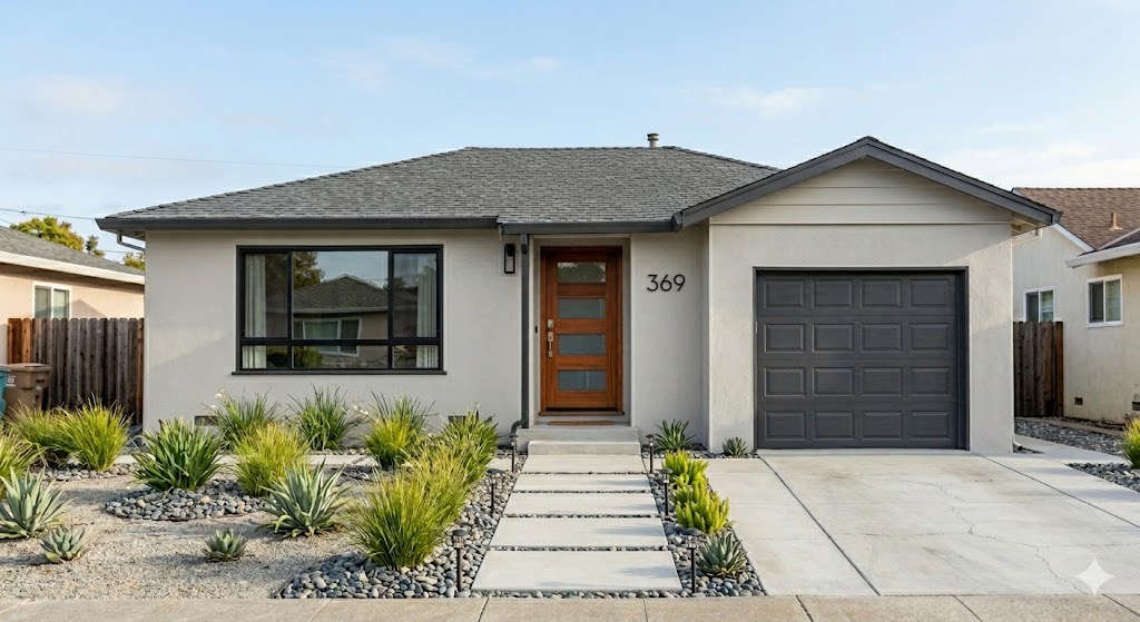 Exterior after 369 modern landscaping