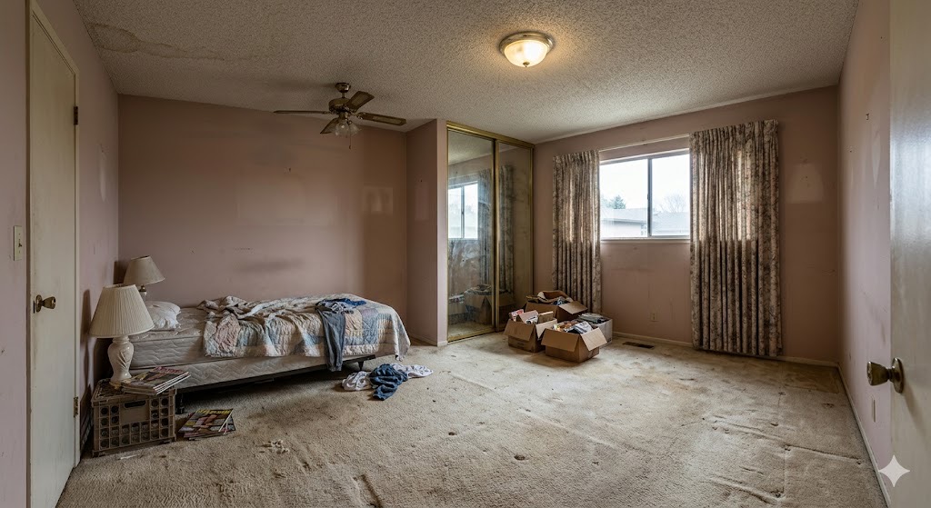 Bedroom before dated